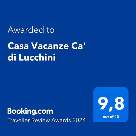 Casa Vacanze Ca' Di Lucchini 산 베네데토 발 디 삼브로 외부 사진
